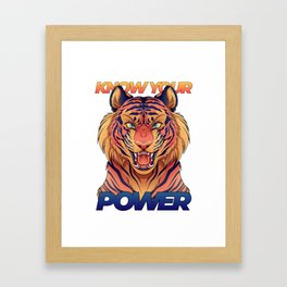 Know Your Power Framed Art Print