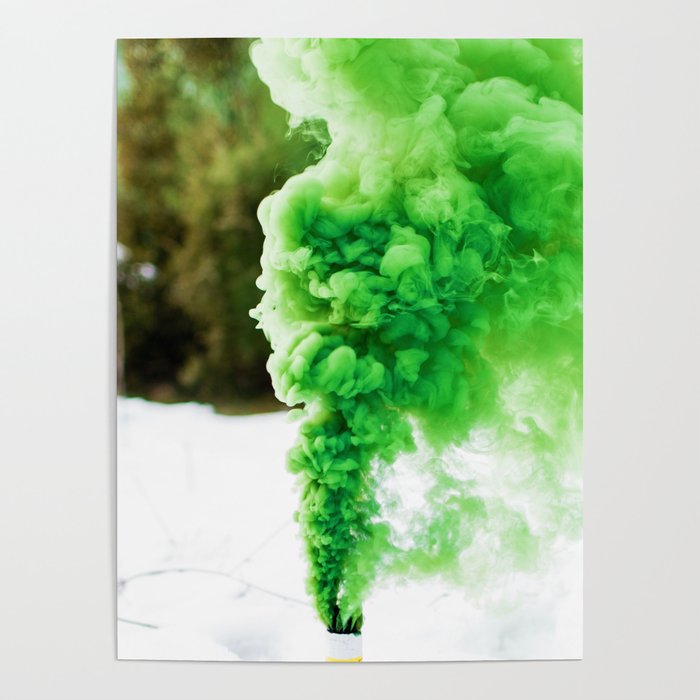 Green Smoke (Color) Poster