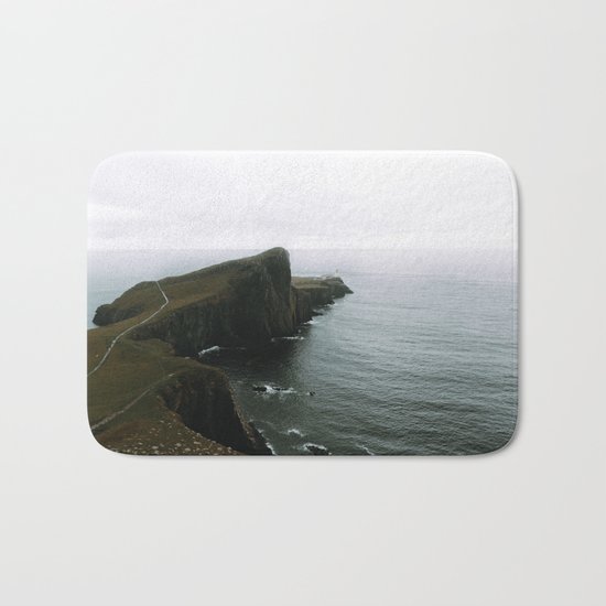 Neist Point Lighthouse II - Landscape Photography Bath Mat