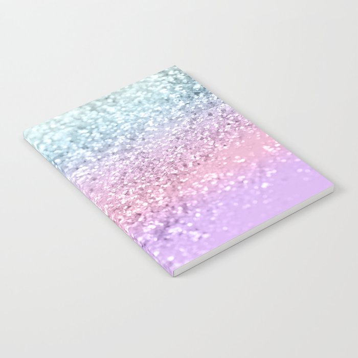 Unicorn Girls Glitter #4 (Faux Glitter) #shiny #pastel #decor #art #society6 Notebook