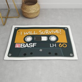 Vintage Audio Tape - BASF - I Will Survive! Rug