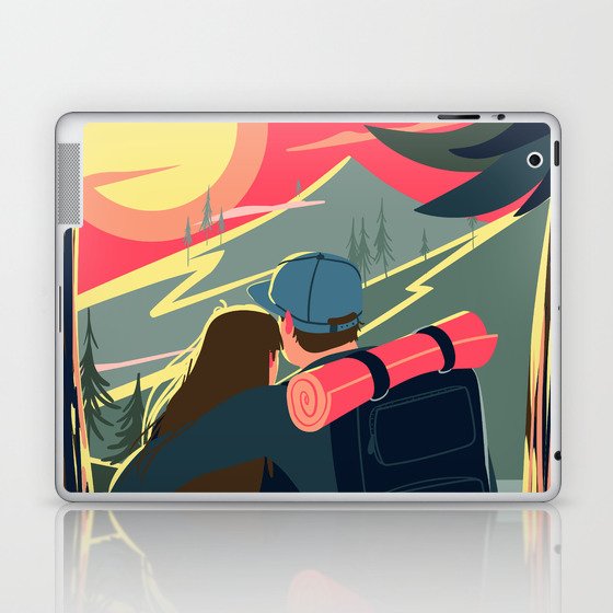 Traveling with loved ones Laptop & iPad Skin