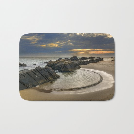 Windy Tarifa beach. Wild swiming pools. Bath Mat