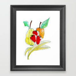 Mixed fruit Framed Art Print