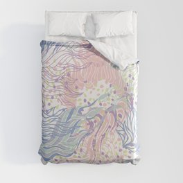 Cute Colorful Hazy Pink Abstract Seamless Duvet Cover