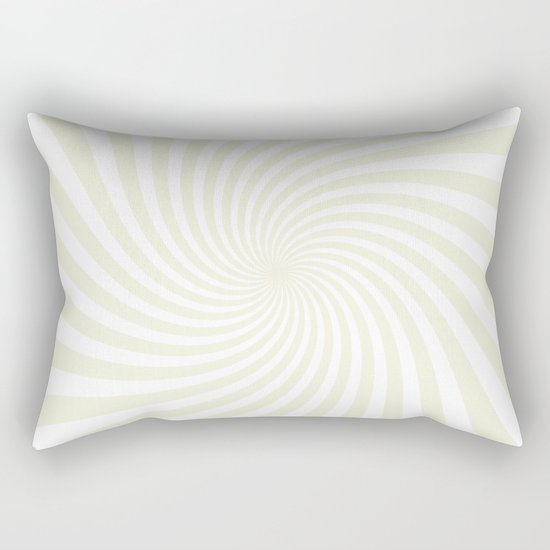 Swirl (Beige/White) Rectangular Pillow
