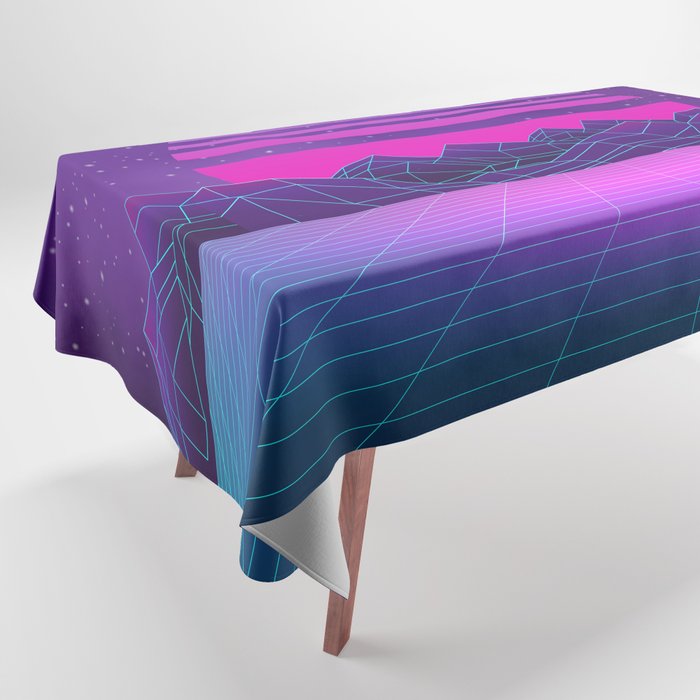 Future Sunset Vaporwave Aesthetic Tablecloth