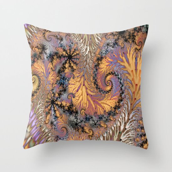 Mandel-Brot Throw Pillow