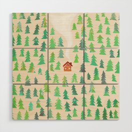 Alone in the woods Wood Wall Art
