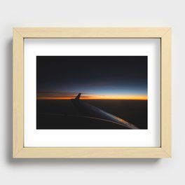 Sunset from the cocpkit Recessed Framed Print