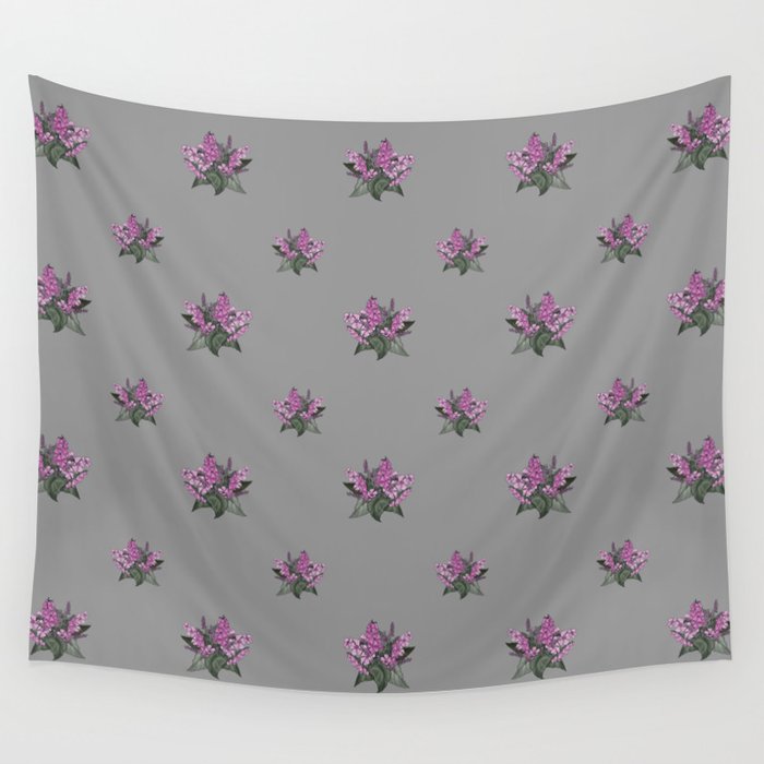 Stormcloud Bouquet Floral Print Wall Tapestry