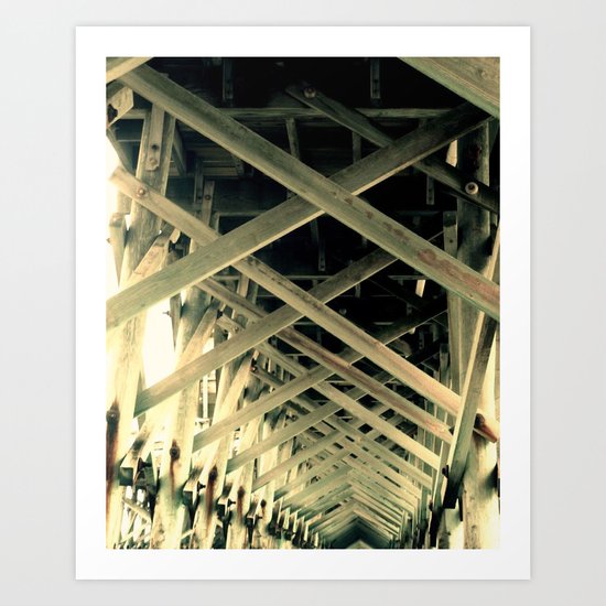 Under the Boardwalk Art Print
