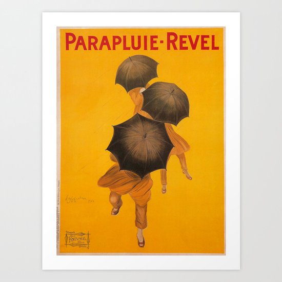 Vintage Advertising Poster - Parapluie Revel by Leonetto Cappiello Art Print