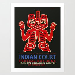 Vintage Poster-India. Art Print