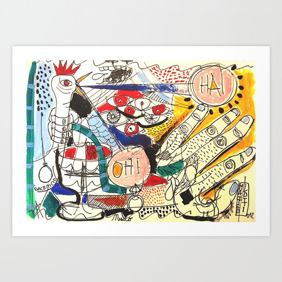 Il sacrificio Art Print