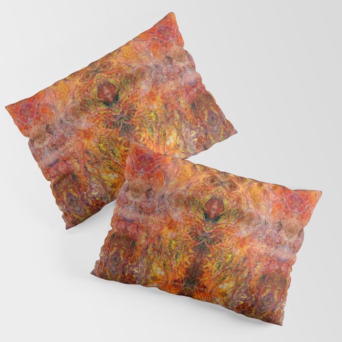 Abstract acrylic sunburst v1 Pillow Sham