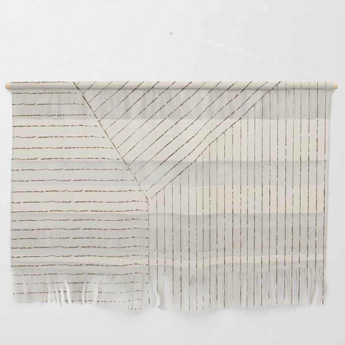 Lines (Cream & Chocolate) Wall Hanging