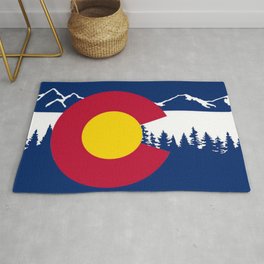 Colorado flag Area & Throw Rug