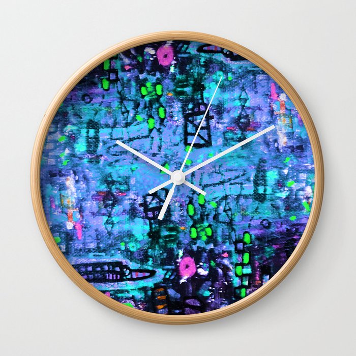 Purple Haze Wall Clock