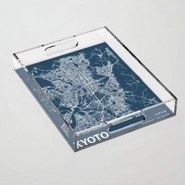 Kyoto city cartography Acrylic Tray