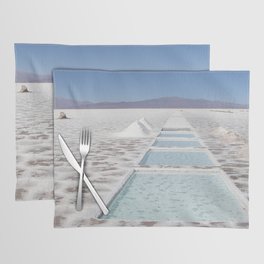 Argentina Photography - Salinas Grandes Under The Blue Sky Placemat