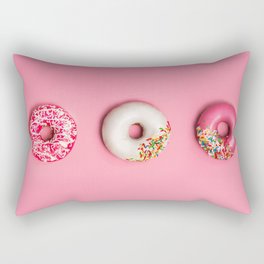 Pink Doughnuts Rectangular Pillow