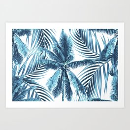 South Pacific palms II - oceanic Art Print