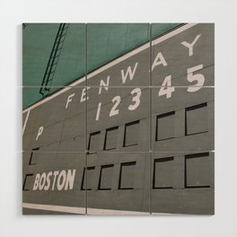 Fenwall -- Boston Fenway Park Wall, Green Monster, Red Sox Wood Wall Art