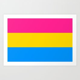 Pansexual Flag Art Print