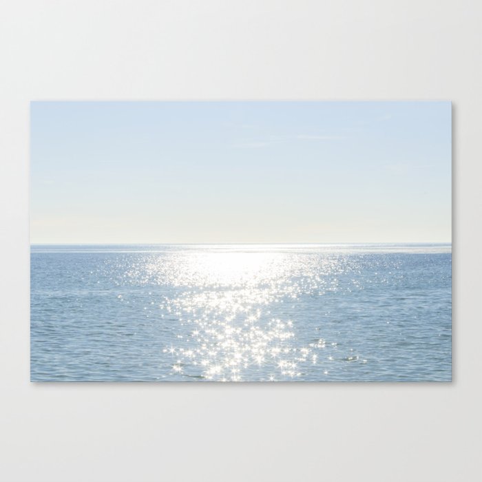 Electric Blue Ocean Canvas Print