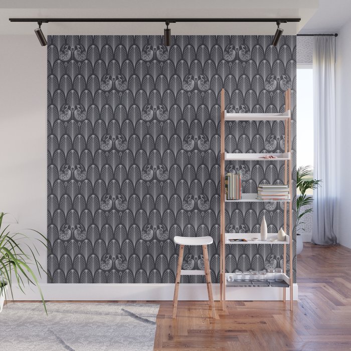 1920s Art Deco Peacock Design Wall Mural By Flightlesskiwis 1920s Art Deco Peacock Design Wall Mural By Flightlesskiwis