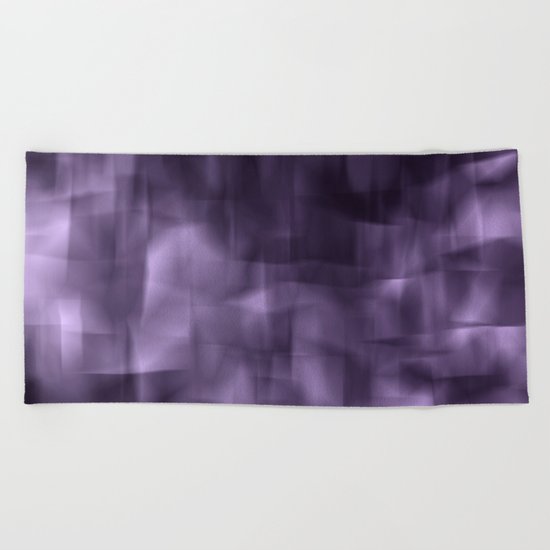 Purple abstract painting. Beach Towel