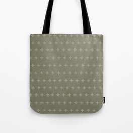 woven crosses - olive Tote Bag