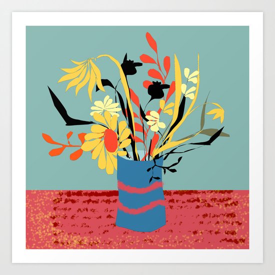 Vase of Flowers Art Print