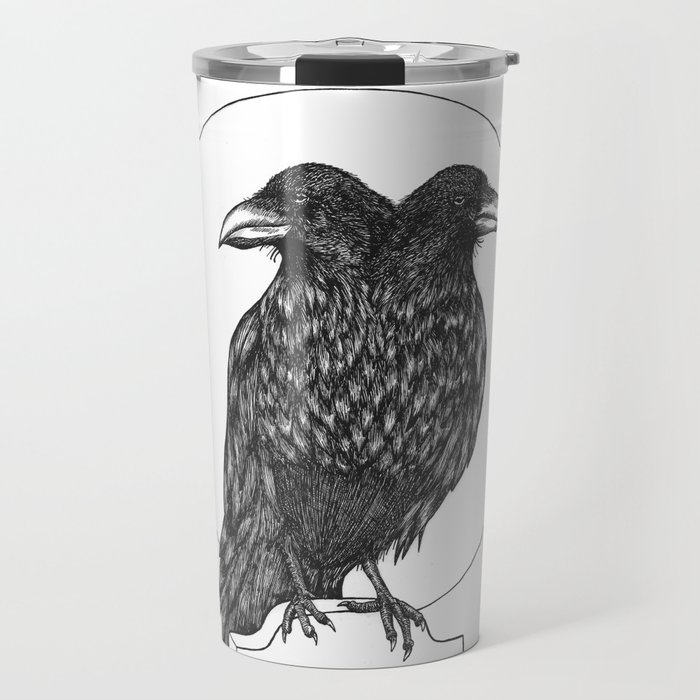 two-headed crow  Travel Mug