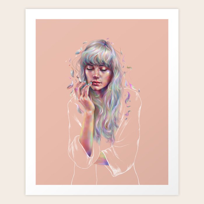 Faded Art Print by Veronika weroni Vajdova Society6