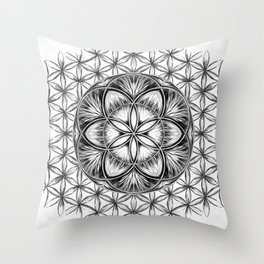 Seed of life Drawing Throw Pillow