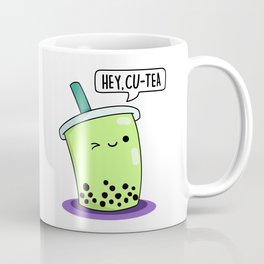 Hey Cu-tea Cute Boba Tea Pun Coffee Mug | Drawing, Bobapun, Kids, Punart, Kidspun, Funny, Funnypun, Teapun, Punny, Bobatea 