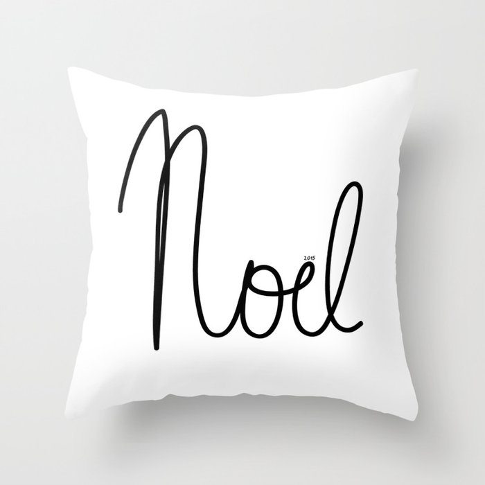 Noel Petit Sourire Throw Pillow