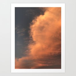 Cloudy Golden Hour Art Print