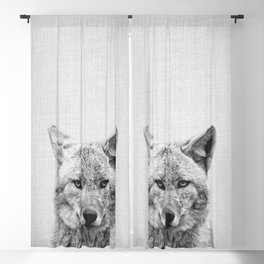 Coyote - Black & White Blackout Curtain