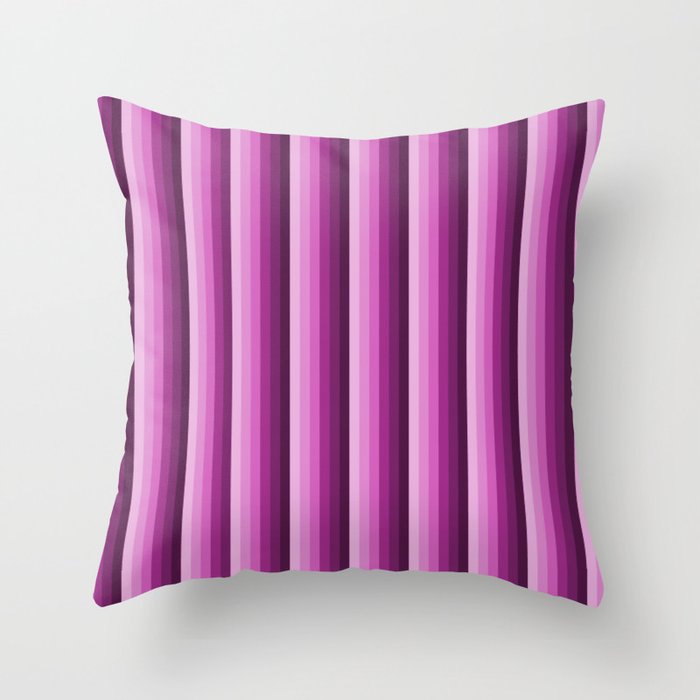 Pattern purple stripes Throw Pillow