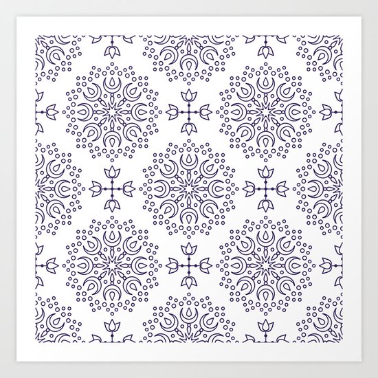 simple mandala Art Print