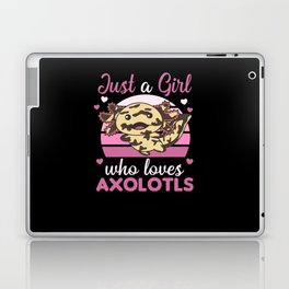 Axolotl Lovers Sweet Animals For Girls Pink Laptop Skin