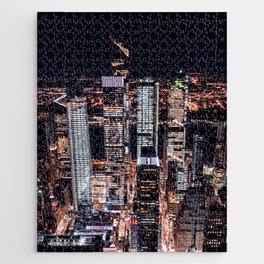 Night in New York City Jigsaw Puzzle