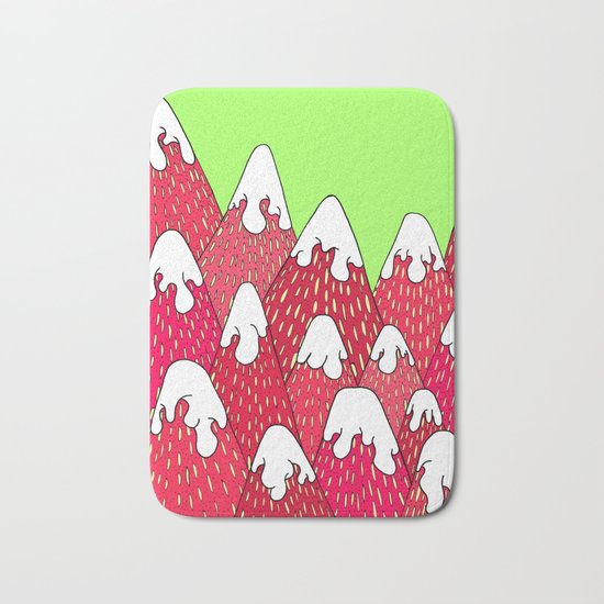 Strawberry Mountains Bath Mat
