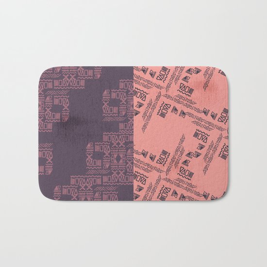 Primitive Pattern Bath Mat