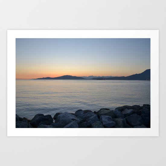 on a western shore Art Print