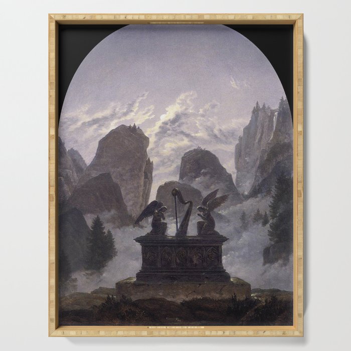  The Goethe Monument - Carl Gustav Carus Serving Tray