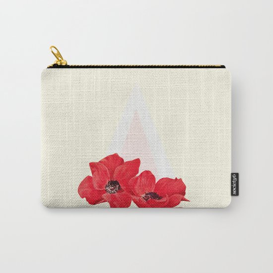 Floral Triangle Carry-All Pouch